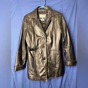 Wilsons Leather Jacket Mens Medium